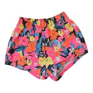 Funky Vintage 1990s Neon Patterned Cotton Shorts